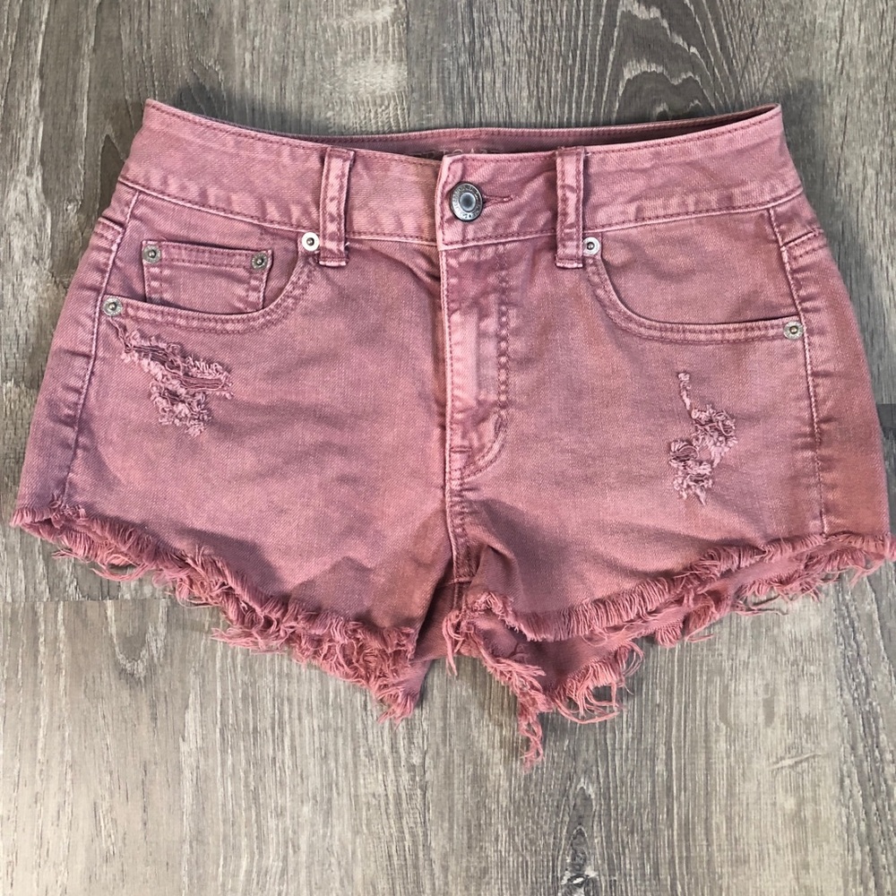 American Eagle jean "Mauve" shorts - size 0